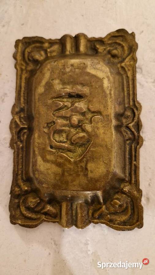 Kolekcjonerska POPIELNICZKA z mosiądzu z okresu Lublin