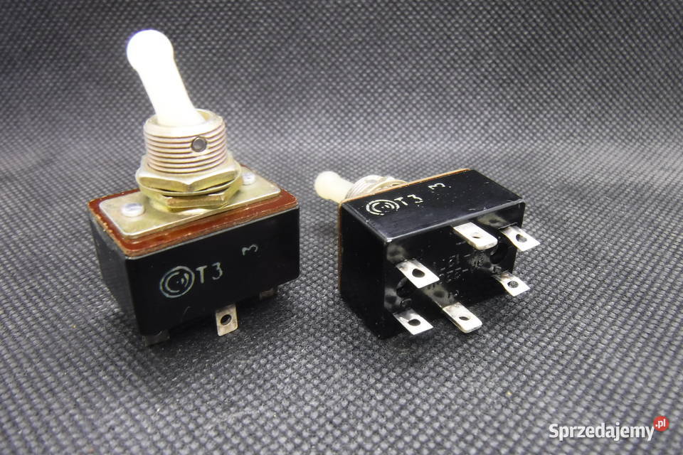 T3 przełącznik wojskowy lotniczy 3A220V 5A127V Części i akcesoria Elektronika Otwock