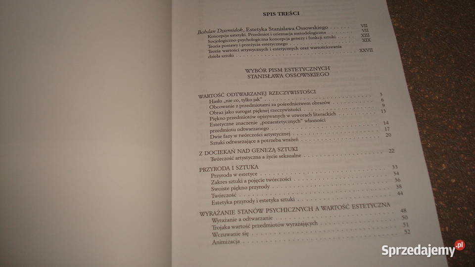Wybór pism estetycznych Ossowski jsa