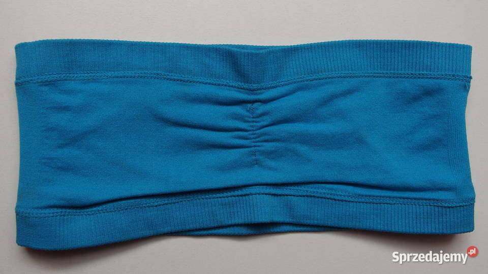 Bandeau krótki top stanik biustonosz HM XS 34 H&M