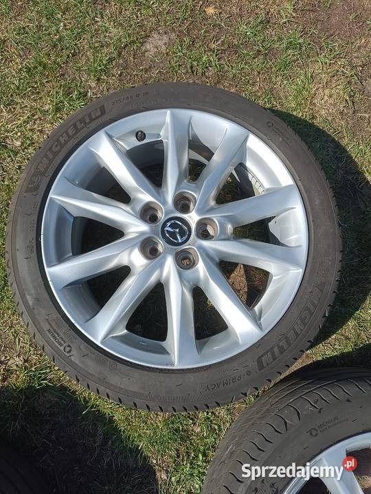 Felgi Mazda 18 5x1143 opony Michelin 21545 R18 Samochodowe Motoryzacja Ostrołęka