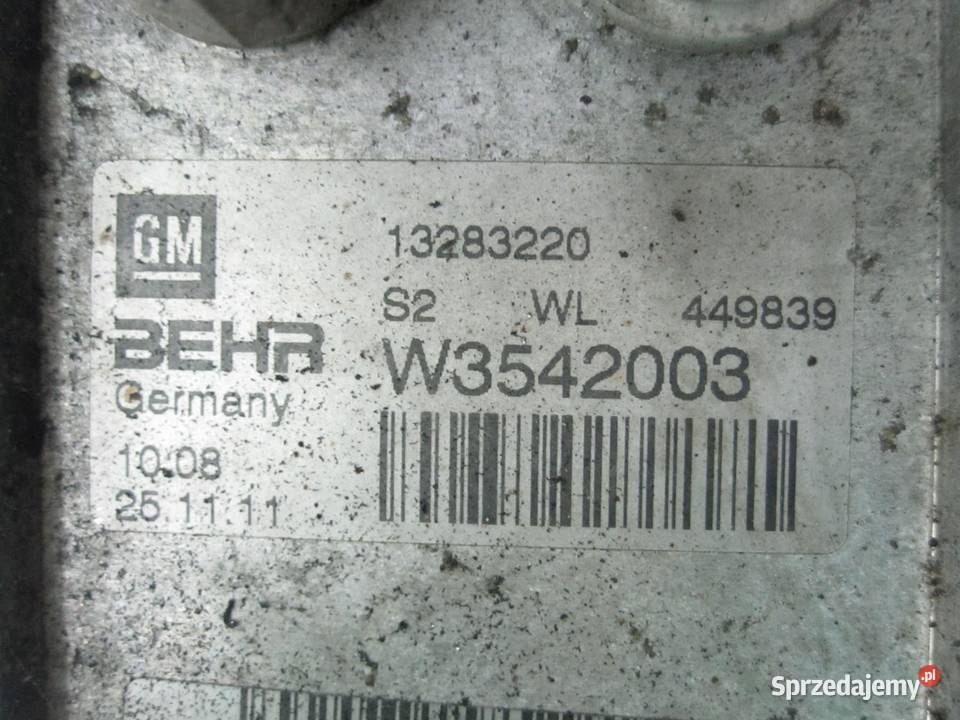 CORSA D LIFT 14 B A14XER 12r chłodniczka oleju