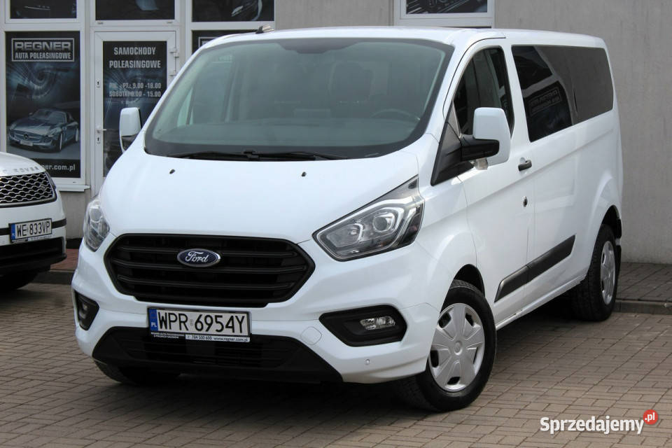 Ford Transit Custom Długi 9osobowy 130 SalonPL ASR (kontrola trakcji) Sokołów
