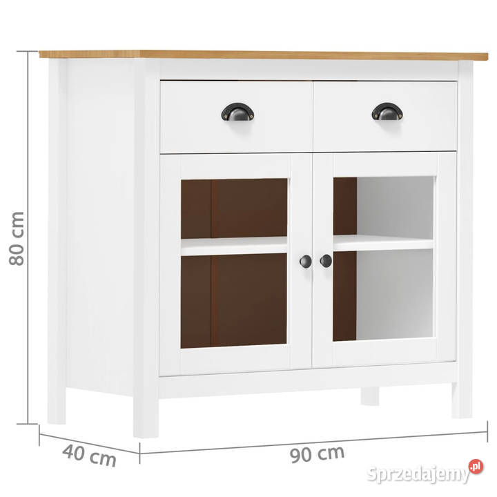Komoda Hill biała 90x40x80 lite drewno sosnowe sprzedam