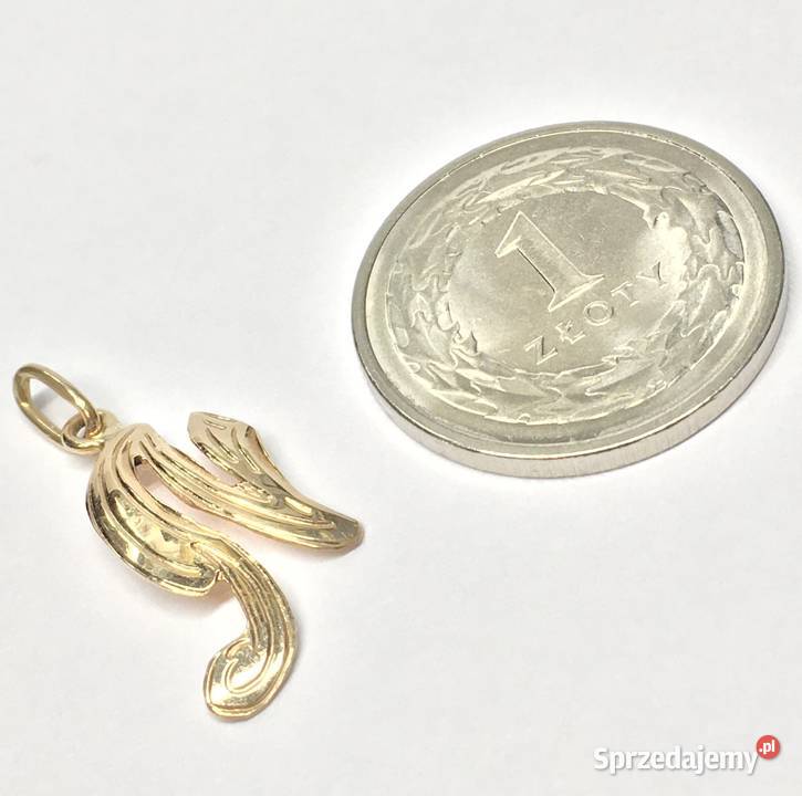 Złota ZAWIESZKA 585 14K Wisiorek Litera N ART Wisiorki Warszawa sprzedam