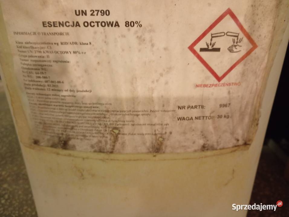 Esencja octowa 80 Rolnictwo Warszawa