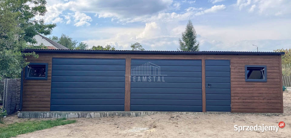 Garaż blaszany 10x3m 2x brama drzwi 2x okno pomorskie Sopot