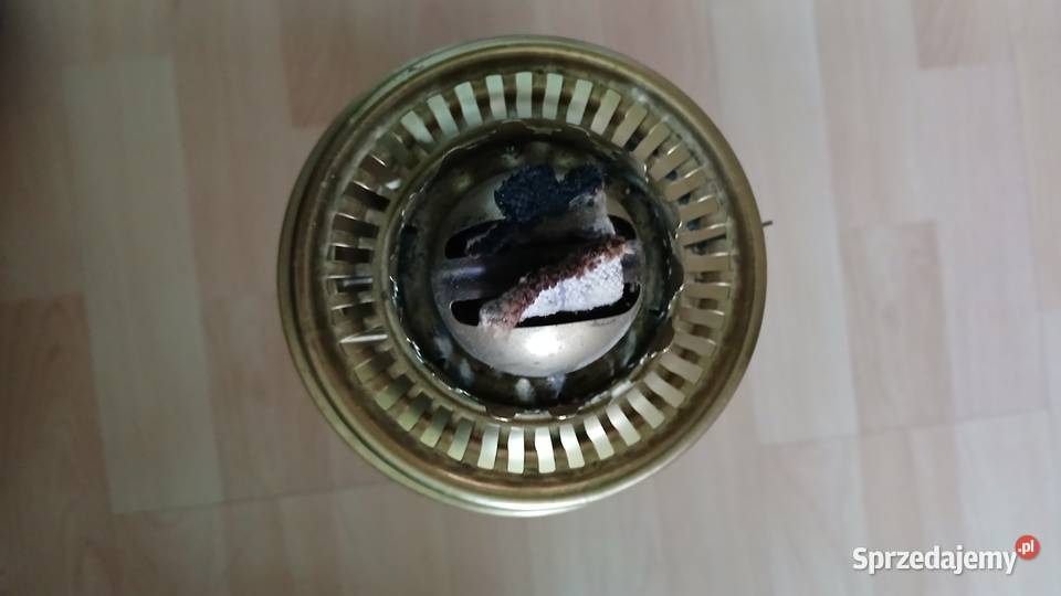 Stara mosiężna lampa naftowa Kraków