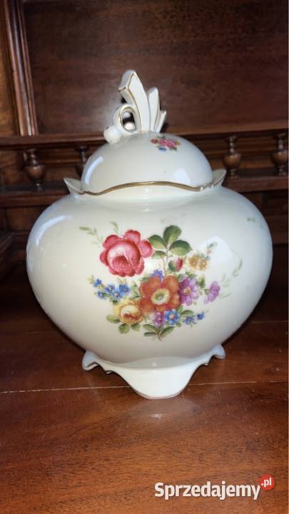 Wielkie puzderko Ilmenau Germany Porcelanę ecru pomorskie Gdańsk