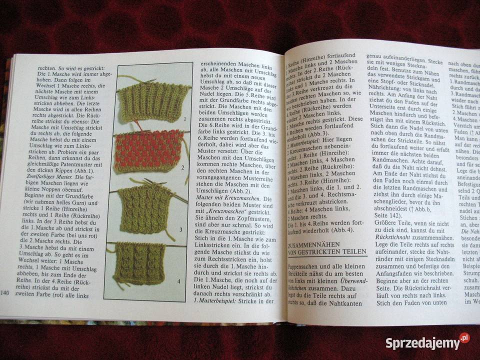 Aus bunten Fden das Handarbeitsbuch fr Rok wydania 1988 Siedlce