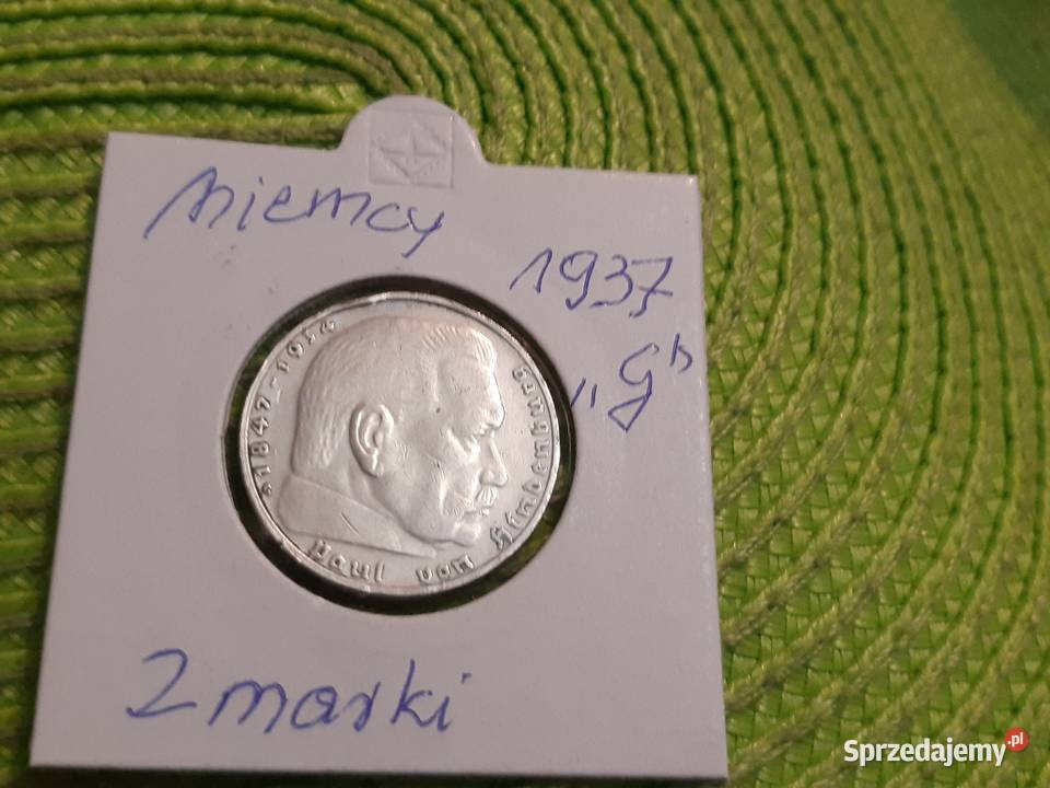 moneta srebrna Niemiec III Rzesza z 1937r Łomża sprzedam