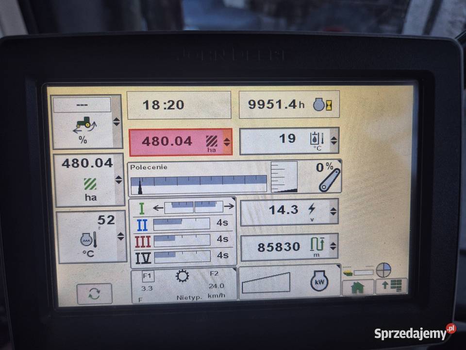 Ciągnik gąsienicowy John deere 9560RT Korfantów
