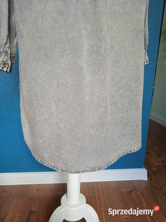 MARMURKOWA SUKIENKA ROZPINANA Z BAWEŁNY r 40 Piła