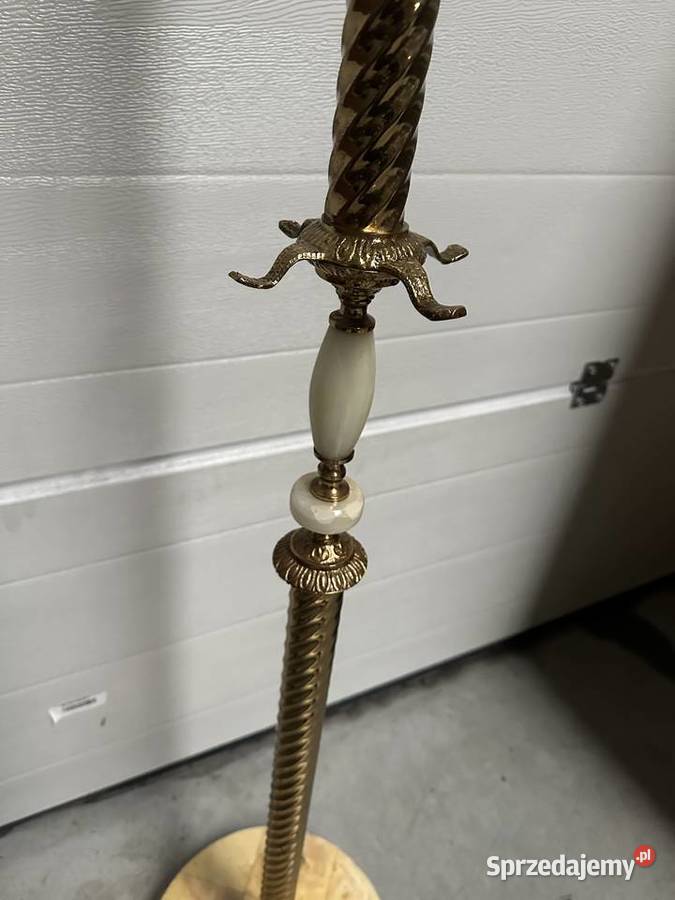 Piękny wolnostojący wieszak Mosiężny Sławoszewek