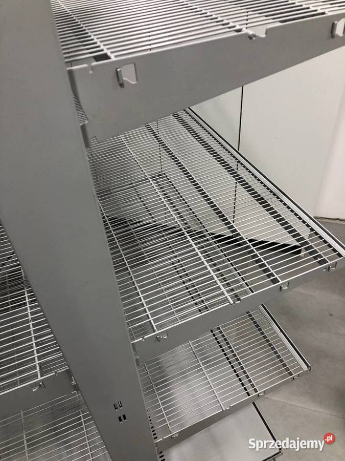 Regał sklepowy metalowy środkowy siatkowy Ostrołęka