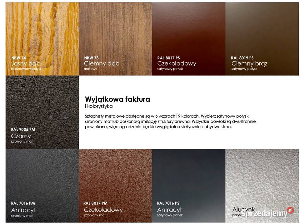 Sztachetki metalowe sztachety Kazimierza Wielka Materiały budowlane