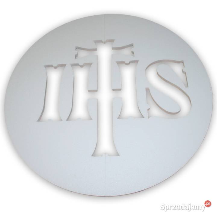 Dwuczęściowa Hostia IHS 99 Pierwsza Komunia Boże Pozostałe Dębna