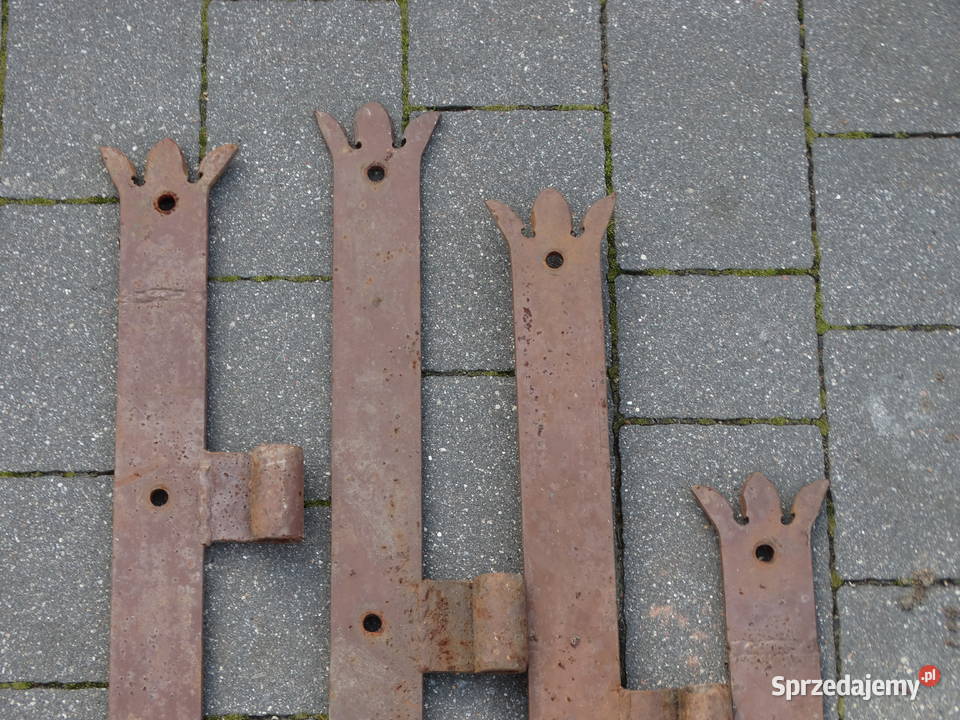 Stare duże metalowe zawiasy ręczna robota Pozostałe