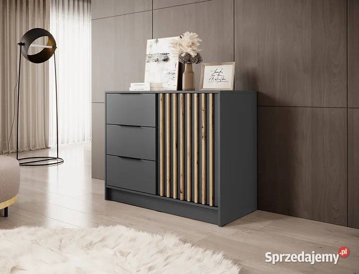 Stylowa komoda z lamelami Nelly2d trzy kolory Strzelce Opolskie