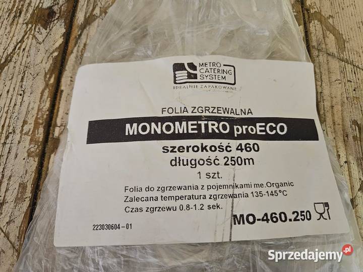 Folia MCS do zgrzewarek 460 MM 250 M Pszczyna sprzedam