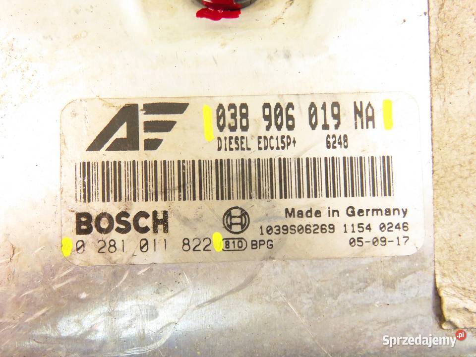 STEROWNIK SEAT ALHAMBRA I 19 TDI ASZ 038906019NA