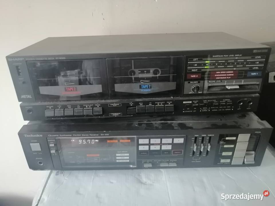 magnetofon dwukasetowy deck stereo SHARP typ Legnica sprzedam