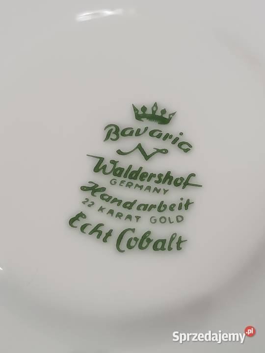 Filiżanki porcelana echt kobalt Gorlice