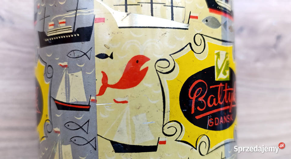 Puszka cukierkach z PRLu śląskie Tychy