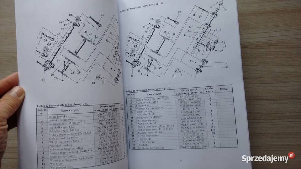 Rozrzutnik obornika N2291 katalog czesci Stalowa Wola sprzedam