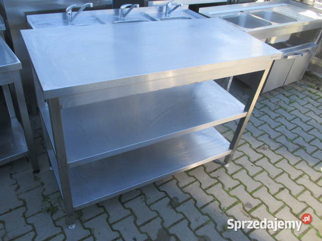 Stół Gastronomiczny Centralny Z 2 Półkami Ostrów Wielkopolski