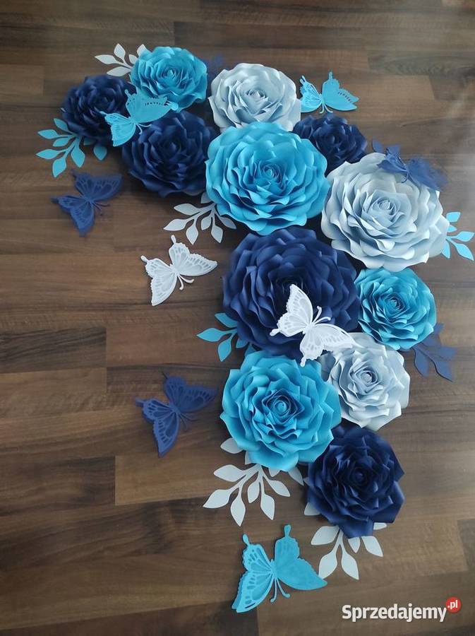 Róże z papieru 3 D Lądek