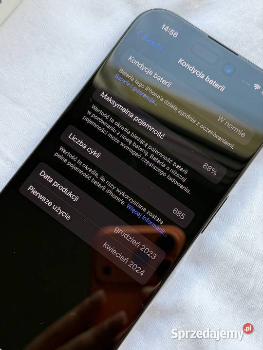 iPhone 15 Pro 128 GB black titanium bateria 88 lubelskie Biała Podlaska