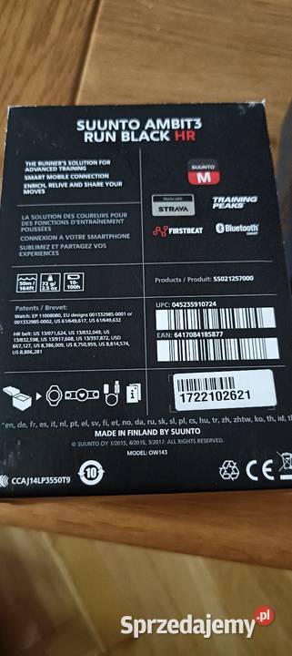 Suunto Ambit3 Run Black HR zegarek GPS biegaczy Warszawa