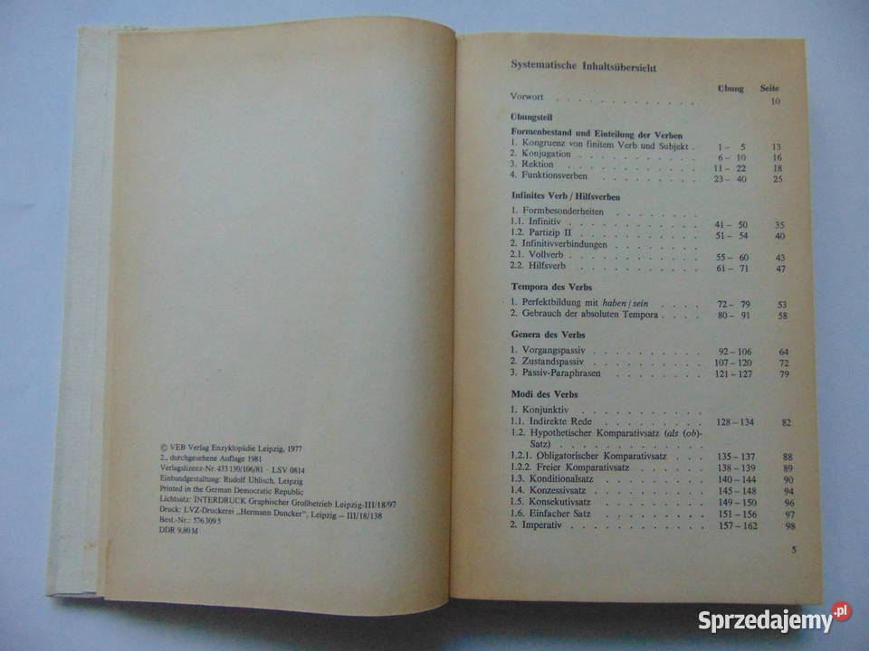 Deutsche Ubungsgrammatik Gerhard Helbig Joachim gramatyka Lublin sprzedam