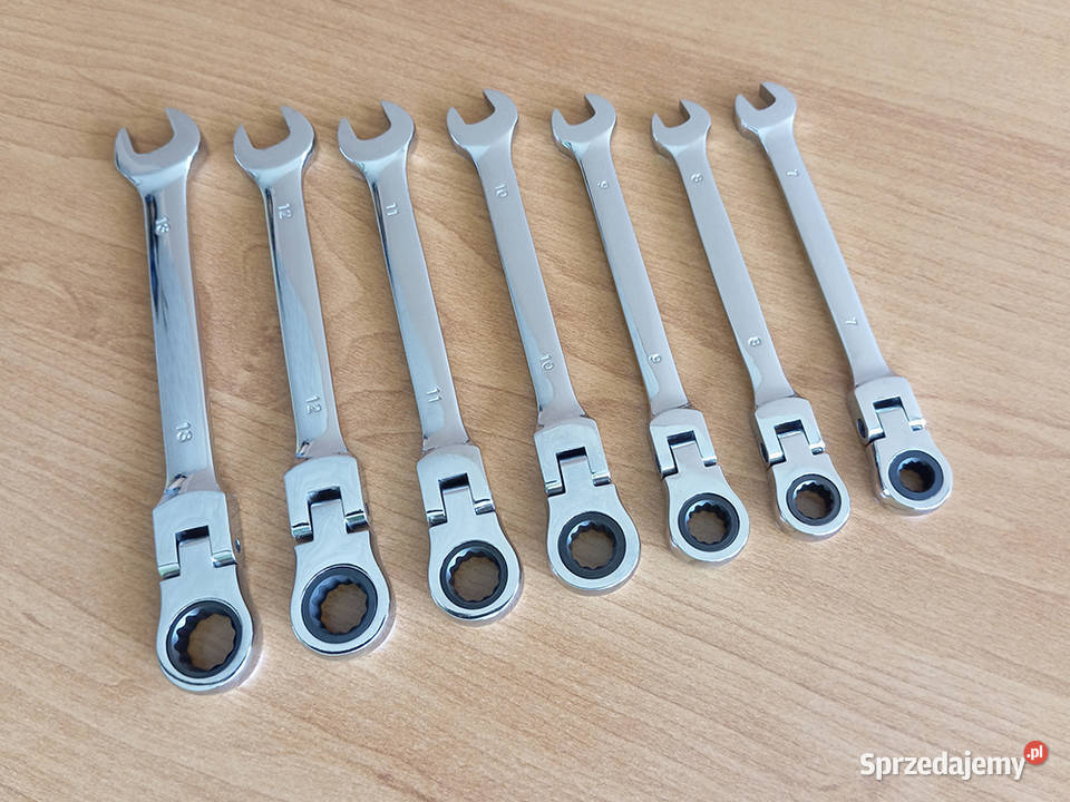 NOWY Zestaw kluczy płaskich oczkowych łamanych z Węgrów
