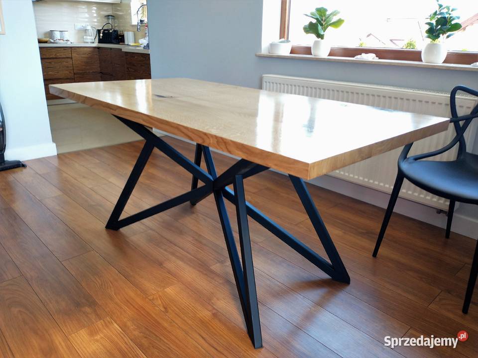 Stół dębowy Loft industrialny stół dębowy z Ruszków Pierwszy