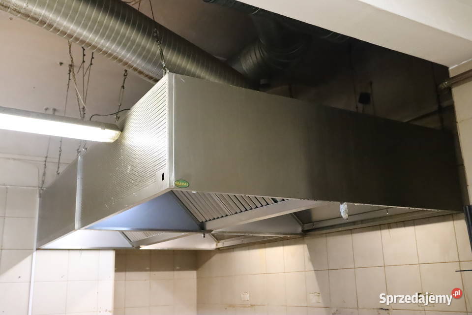 Duży okap gastronomiczny dwuczęściowy Pszczyna