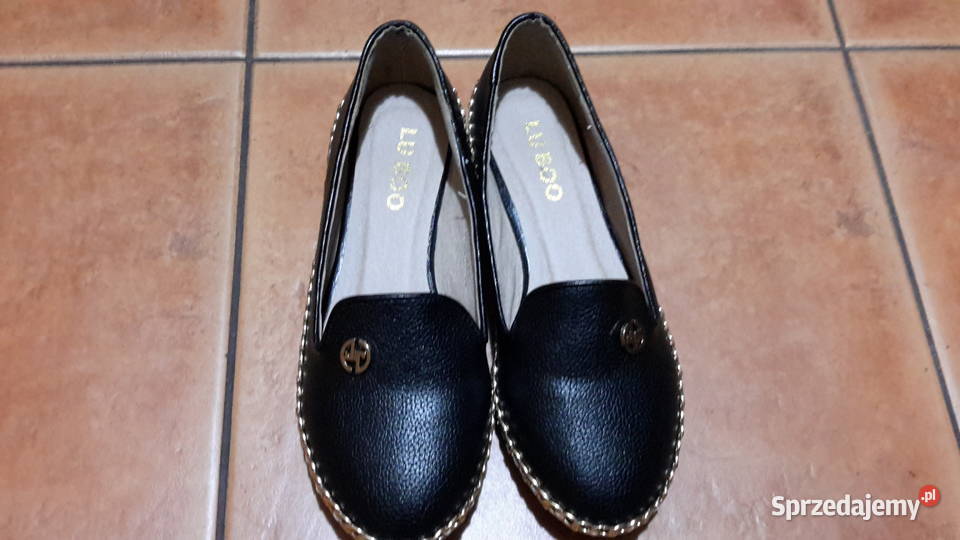 Czarne buty z łańcuszkiem Rozmiar 36 Piekary Śląskie