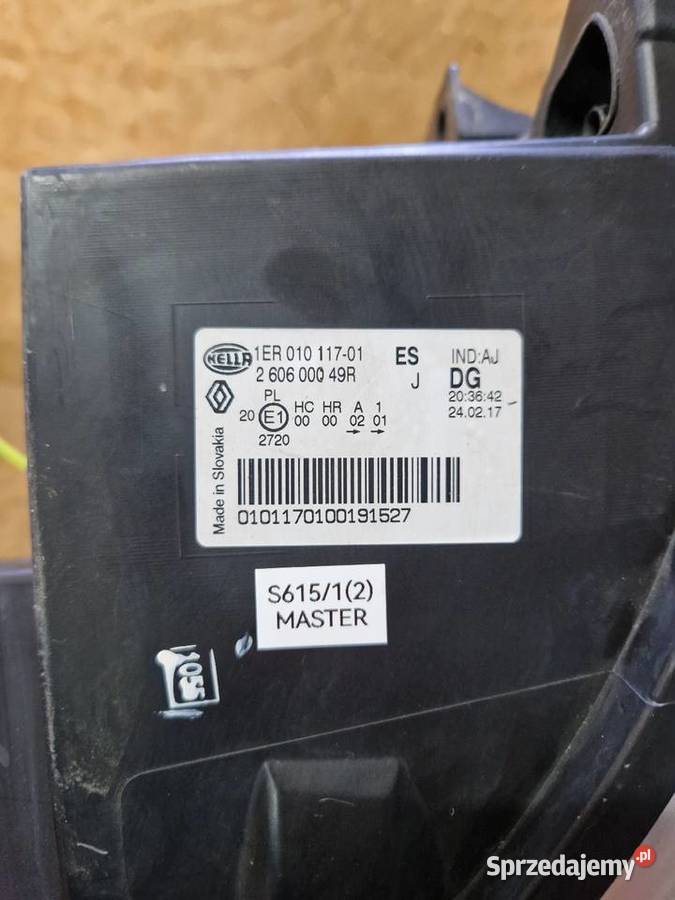 Renault Master 3 Lampa lewy przód przód lewy lewe dolnośląskie Złotoryja sprzedam
