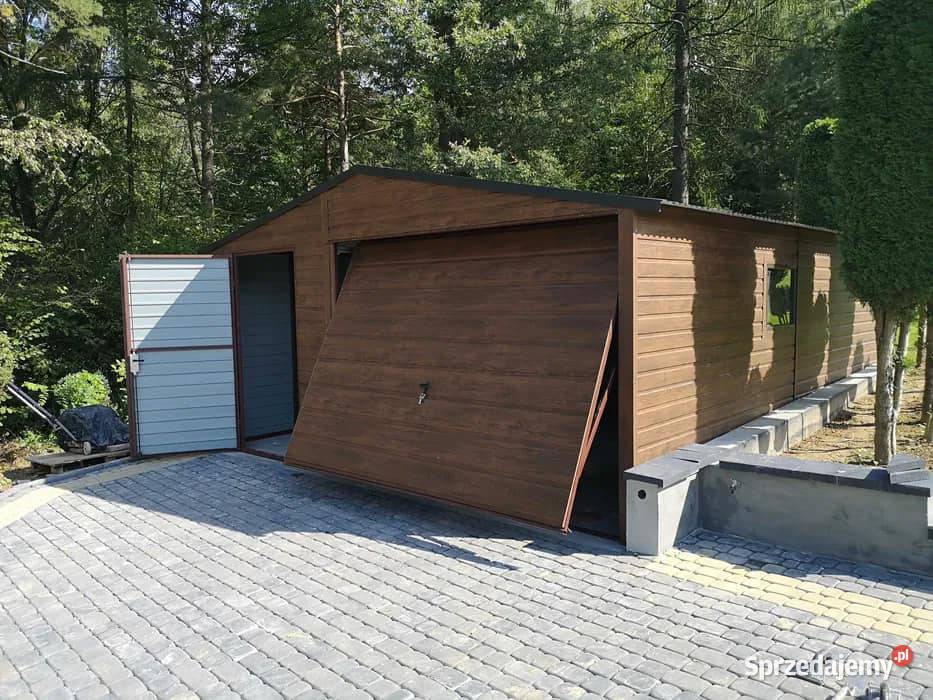 Garażgaraże blaszane 6x56x6 struktura drewna kujawsko-pomorskie