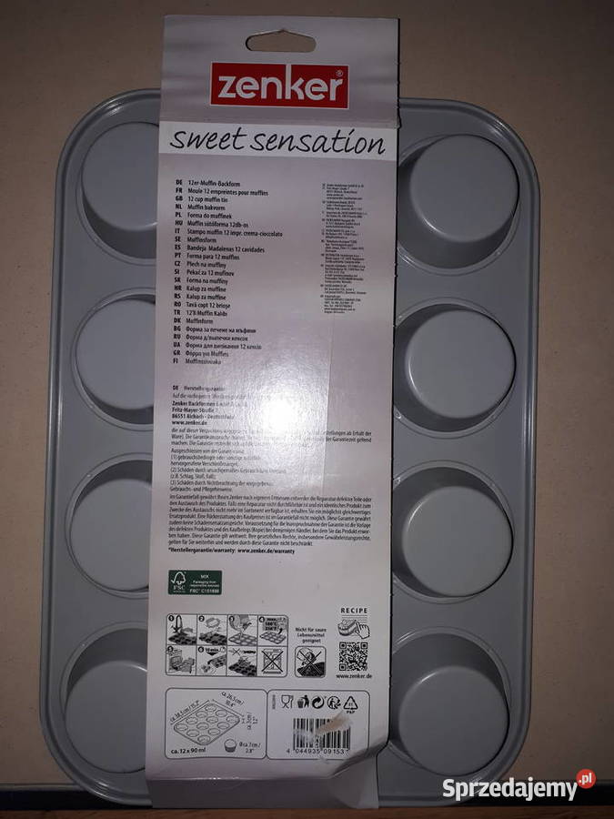 Forma blacha na muffiny Zenker 12 nowa Warszawa