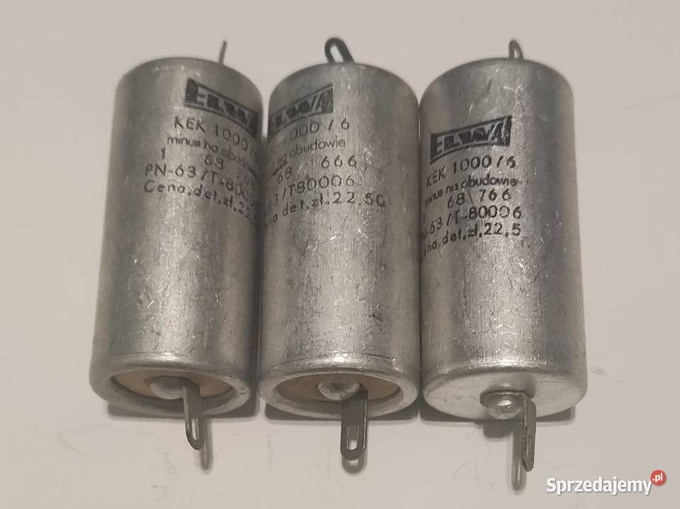 Kondensatory elektrolityczne ELWA 1000uF6V Warszawa