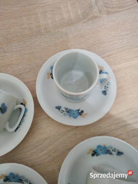 Stary chiński zestaw do kawy Porcelana i szkło śląskie Częstochowa