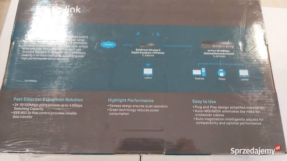 Switch TPLINK TLSF1024D 24 Porty