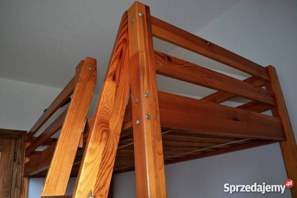antresola łóżko piętrowe drewniane IKEA Łóżka, wersalki i sofy Kraków