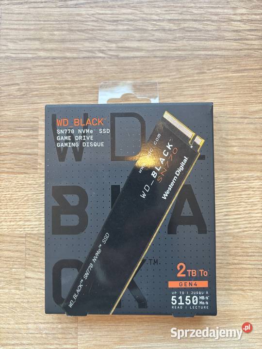 Dysk SSD WD Black SN770 Nvme M2 2TB Gen4 śląskie