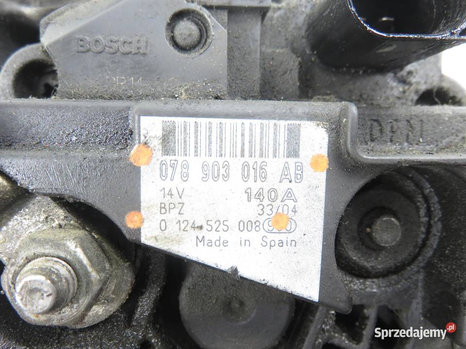 ALTERNATOR AUDI A4 B6 25 TDI 078903016AB