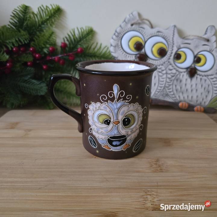 Ekskluzywny Ręcznie Malowany Kubek Ceramiczny sprzedam
