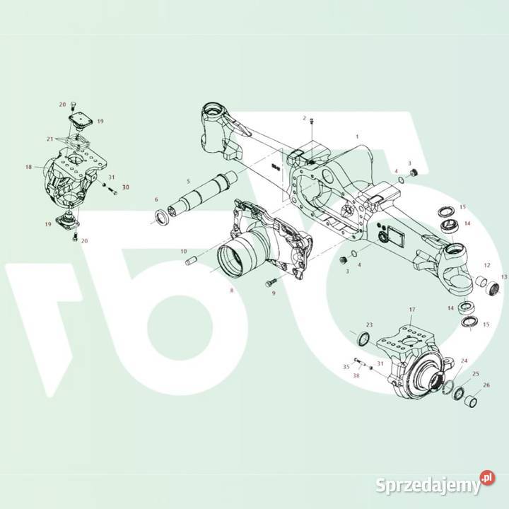 Przedni most 371145 Carraro 2019 E339300020040 Pozostałe Wilkowo