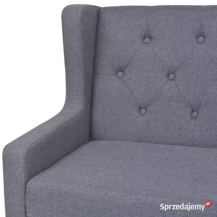 3osobowa sofa tapicerowana tkaniną szara Warszawa